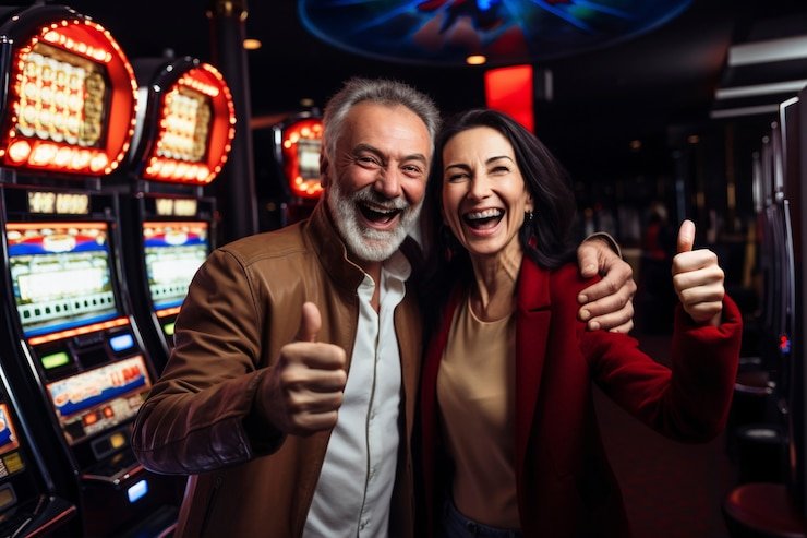 Layar pemicu bonus dengan simbol scatter bersinar di tiga posisi berbeda